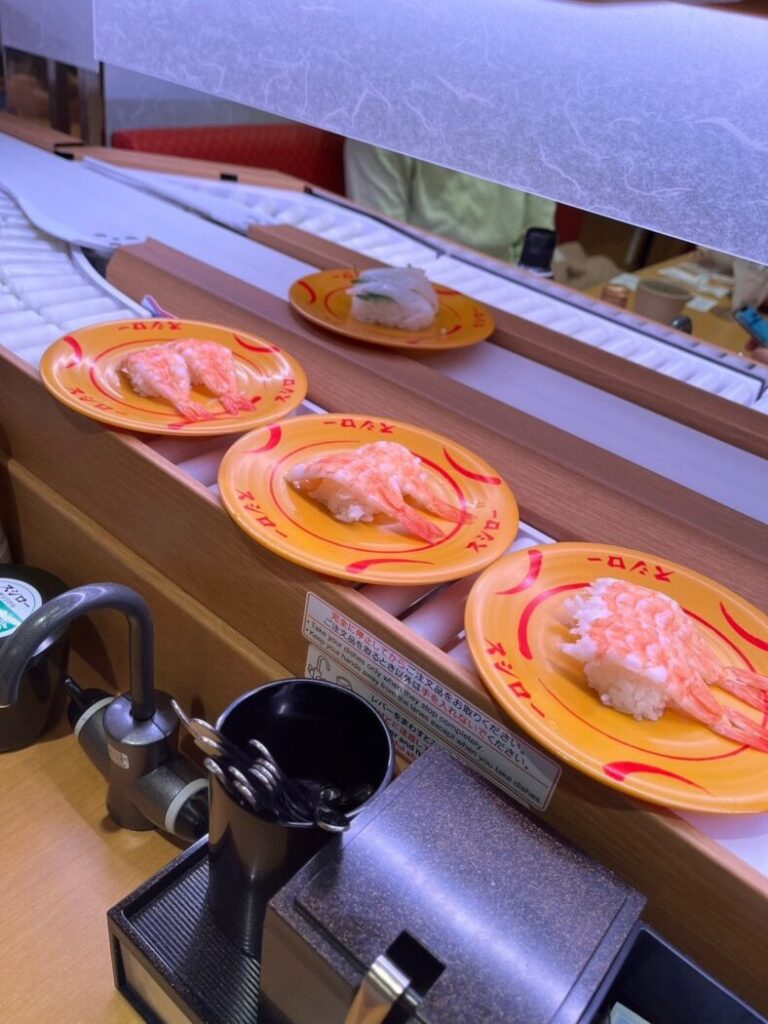 Sushiro Three shrimp plates